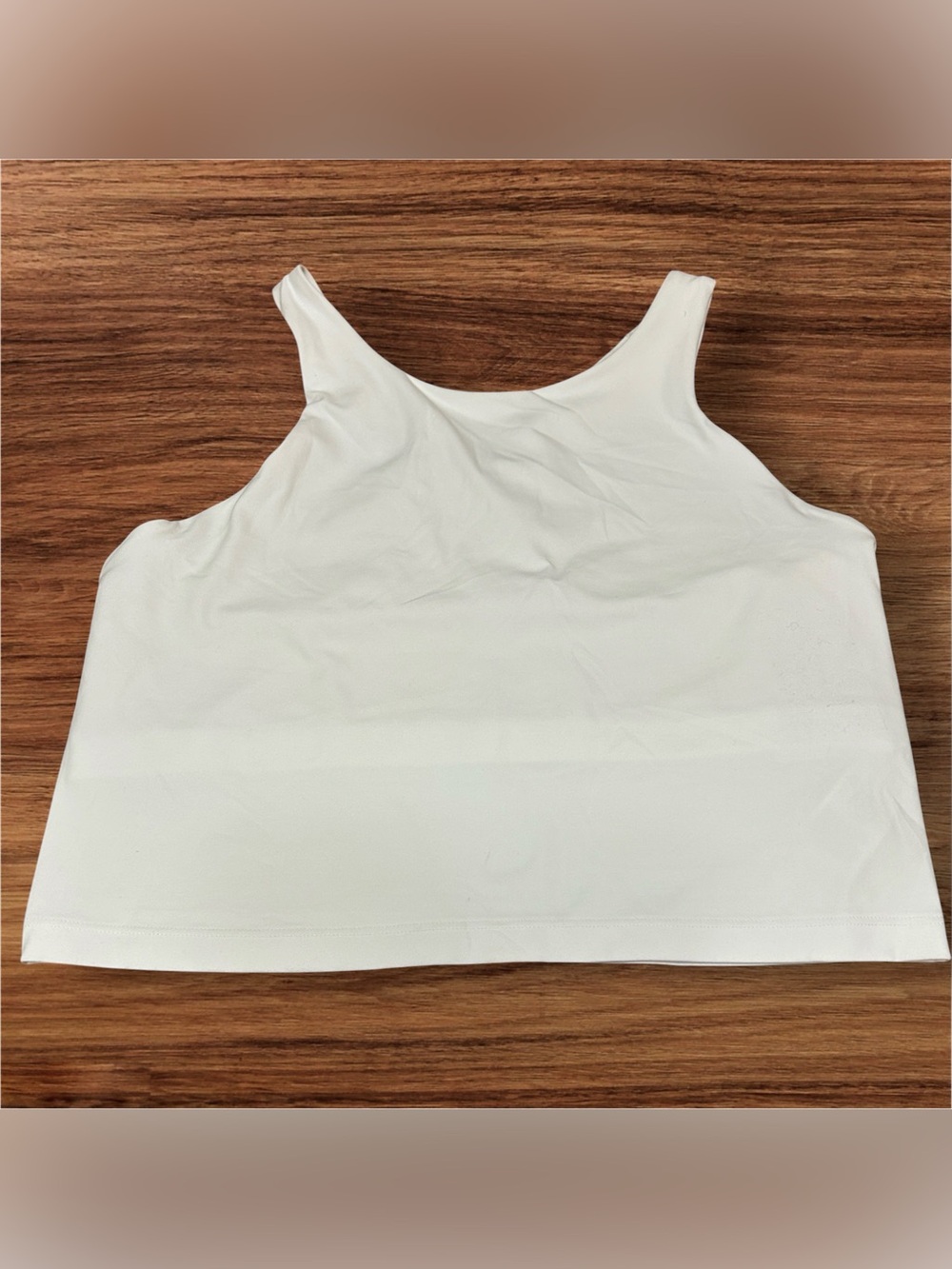 ATHLETA Women’s White Cropped Tank TOP BEST FOR A-C Cups